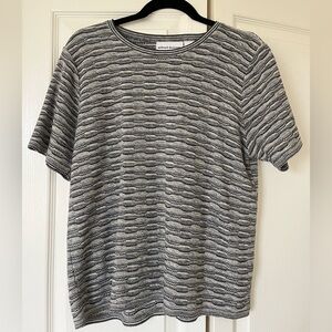 Alfred Dunner Black and White Textured Knit